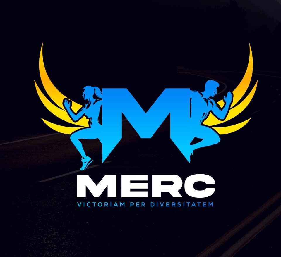 MERC logo with black baclground