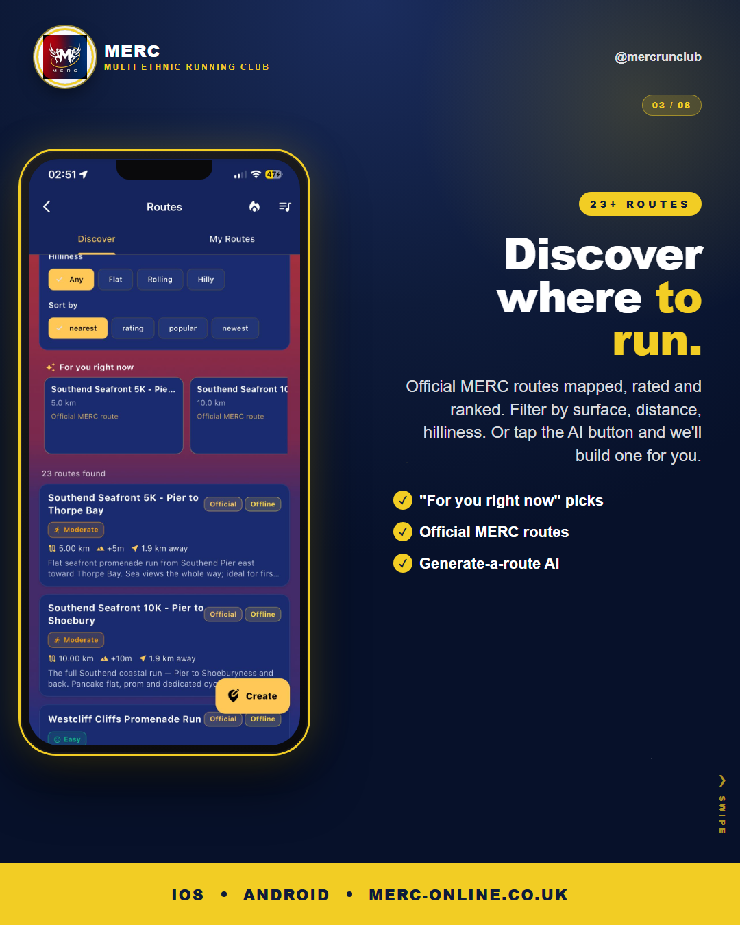 MERC routes &amp; discovery